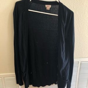 Black buttoned cardigan